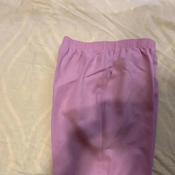 BRIGGS NY Elastic Waist Pull On Pants ~ Sz 12 ~ Pink ~ High Rise ~ Vintage - Picture 6 of 10